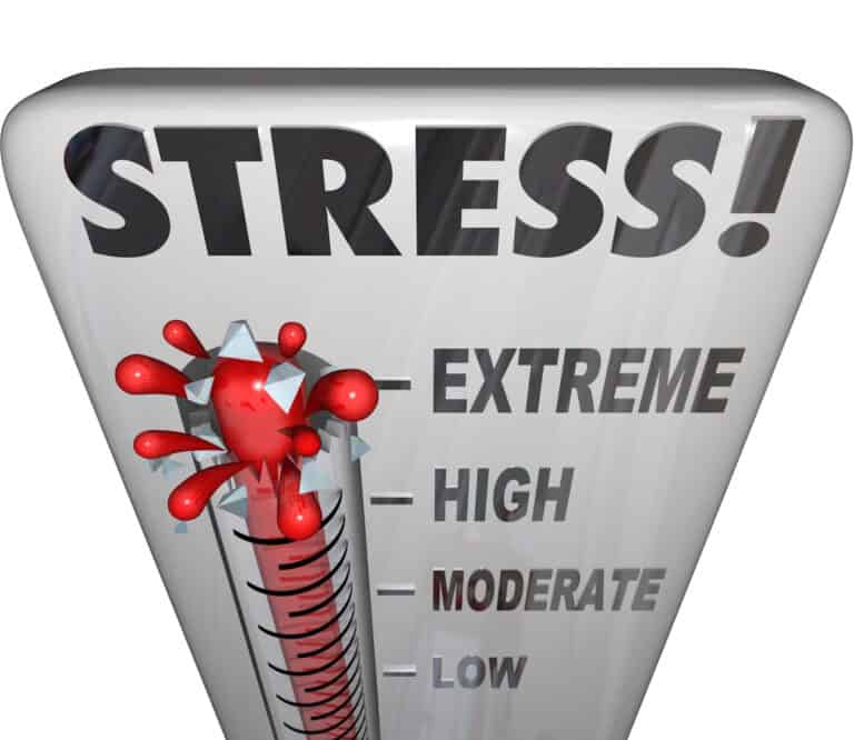 Das Stressthermometer zeigt "extrem" an.